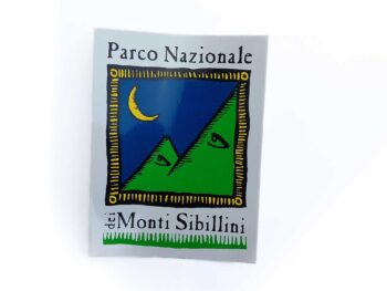 Adesivo con il logo del Parco Nazionale dei Monti Sibillini