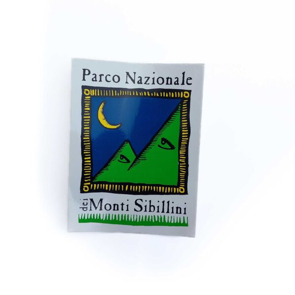 Adesivo con il logo del Parco Nazionale dei Monti Sibillini