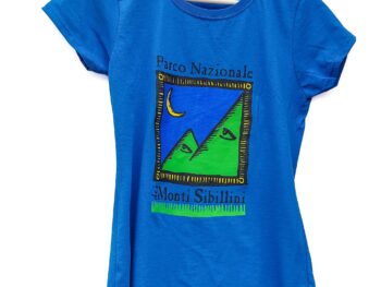 tshirt azzurra bambino parco nazionale monti sibillini
